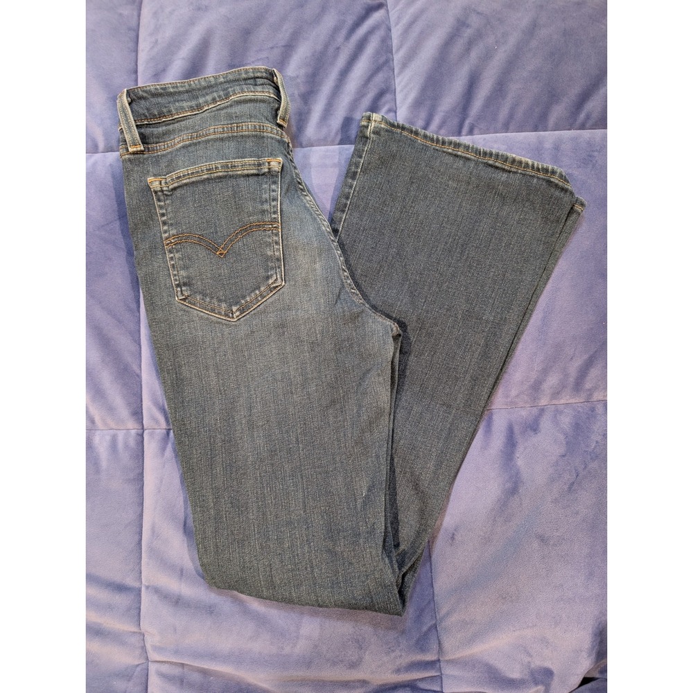 Levi's 726 Flare Jeans Dark Wash High Rise Denim Pants - Size 29